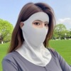Light gray-full face [extended neck guard]