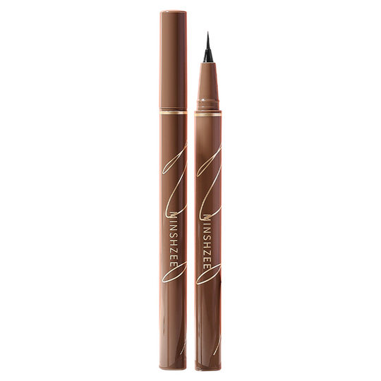 Minshzee Ming Xizhi Eyeliner Waterproof and Sweat-Proof Ultra-Fine Women's Non-Fading and Non-Smudged Long-Lasting Eyeliner Cross-Border