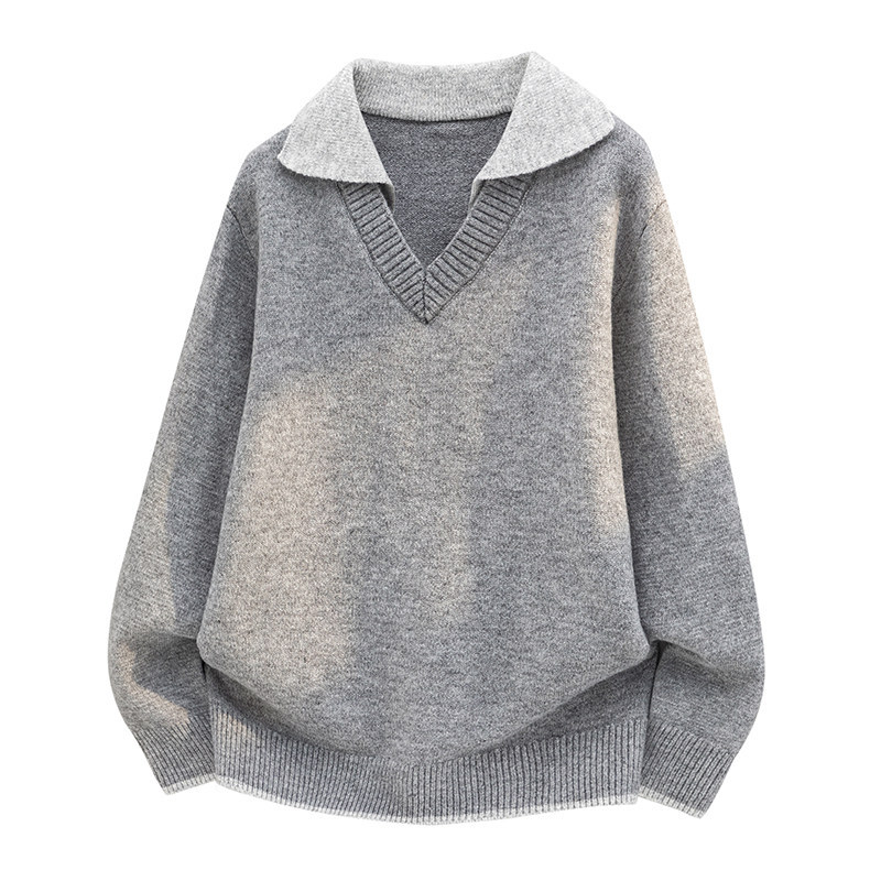 2026秋季杭州四季青现货宽松长袖男式针织衫青少年运动风格透气面，男装针织衫/毛衣，星座614