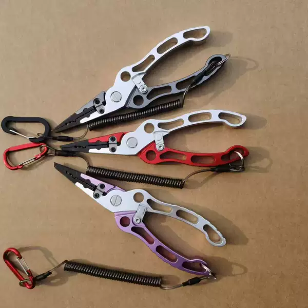 Aluminum alloy road forceps fish control device outdoor fishing fishing open loop cutting fish wire control forceps non-slip hook fishing line forceps
