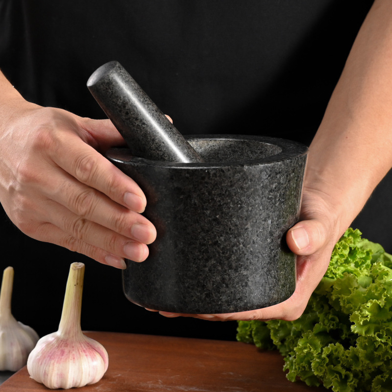 Triturador, machacador, machacador, mortero de piedra, puré de ajo, pimiento, machacador de ajo natural, mortero de ajo doméstico, pelador de ajo, molinillo