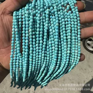 Wang Lei blue turquoise loose beads high porcelain blue turquoise beads diy star moon bodhi jewelry accessories wholesale