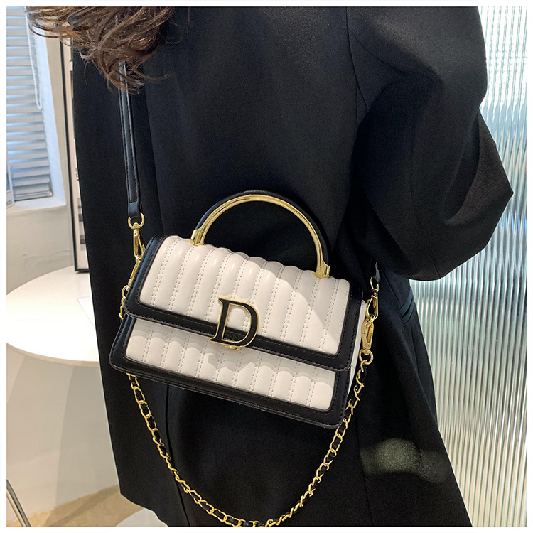 Hochwertige, leichte, luxuriöse, weiche Ledertasche mit bestickter Kette, kleine, duftende Tasche für Damen, vielseitige, modische Textur, One-Shoulder-Crossbody-Handtasche_voghion.com