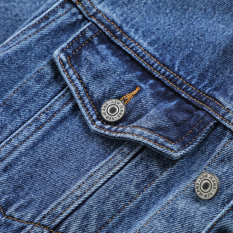 Designsinn: leichtes Luxusrevers, High-End-Mode-Jeansjacke, Herrenbekleidung im neuen Stil für Frühling und Herbst_voghion.com