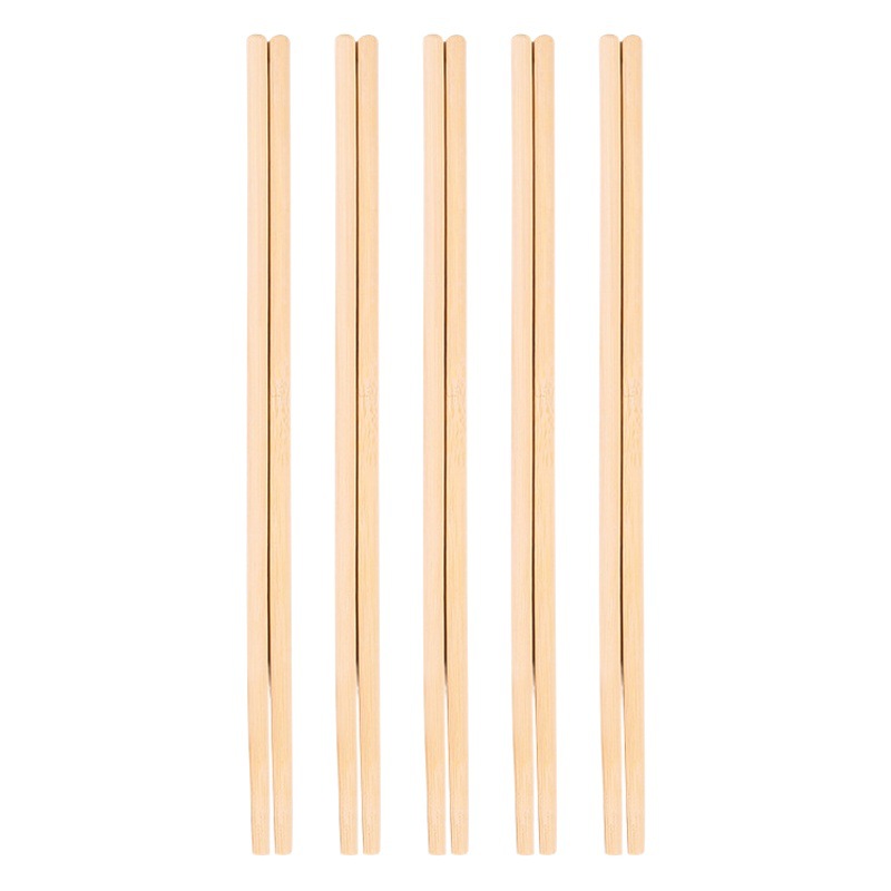 Palillos desechables al por mayor alargados engrosados palillos de bambú para el hogar hotel restaurante vajilla boutique palillos de bambú ventas directas de la fábrica