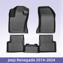 欧洲适用于Jeep Renegade 2014-2024燃油3D全天候材质TPE汽车脚垫