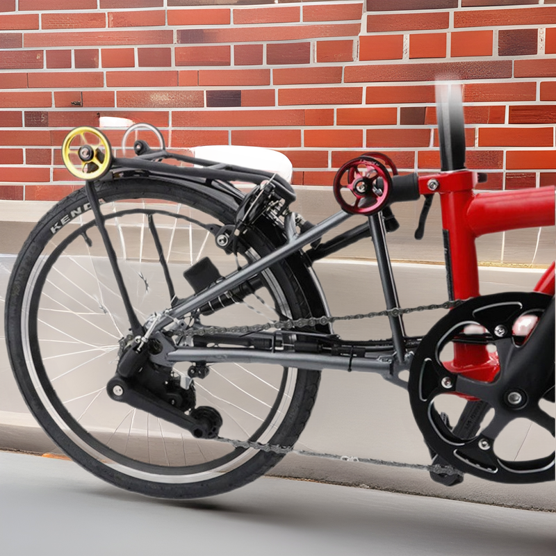 Litepro Foldableing Bicycle Aluminum Alloy Ultra-Light Easy-To-Wheel Sealing Bearing Small Cloth Push Wheel for Modification