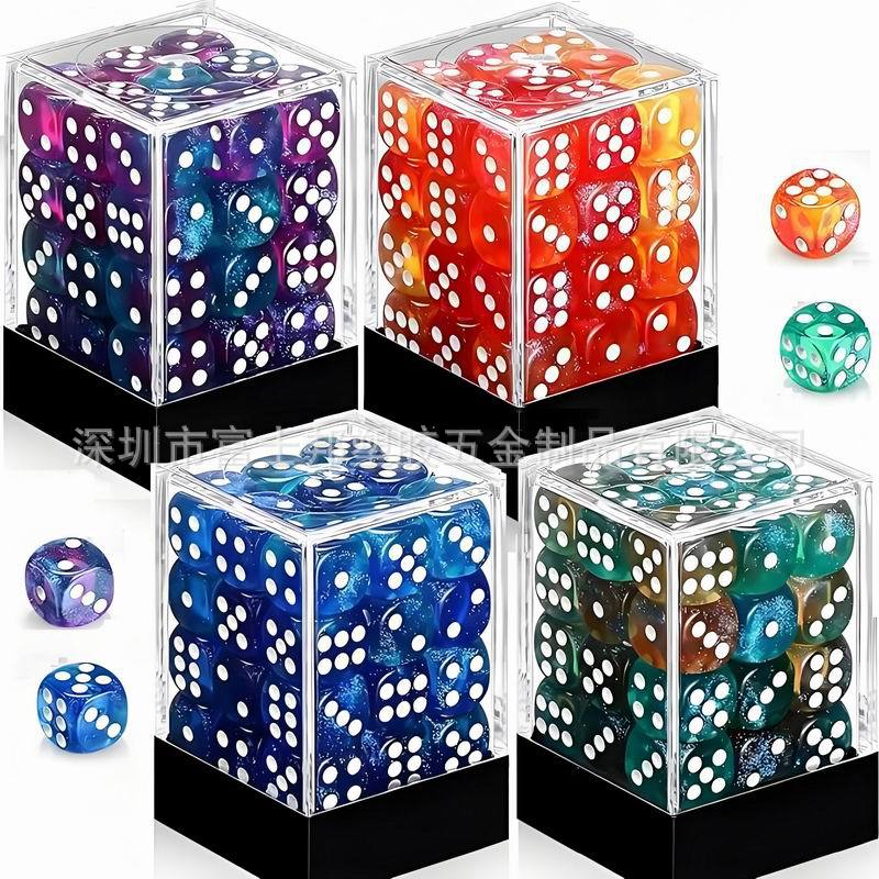 12mm Dice Two-Tone Chessex Dice Ghostly Pink/D6 Dice Set Poker