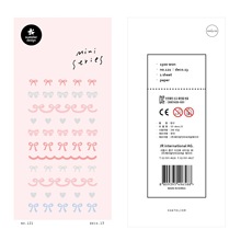 跨境韩国suatelier丝带121迷你烫银粉色蝴蝶结手机装饰手账贴纸