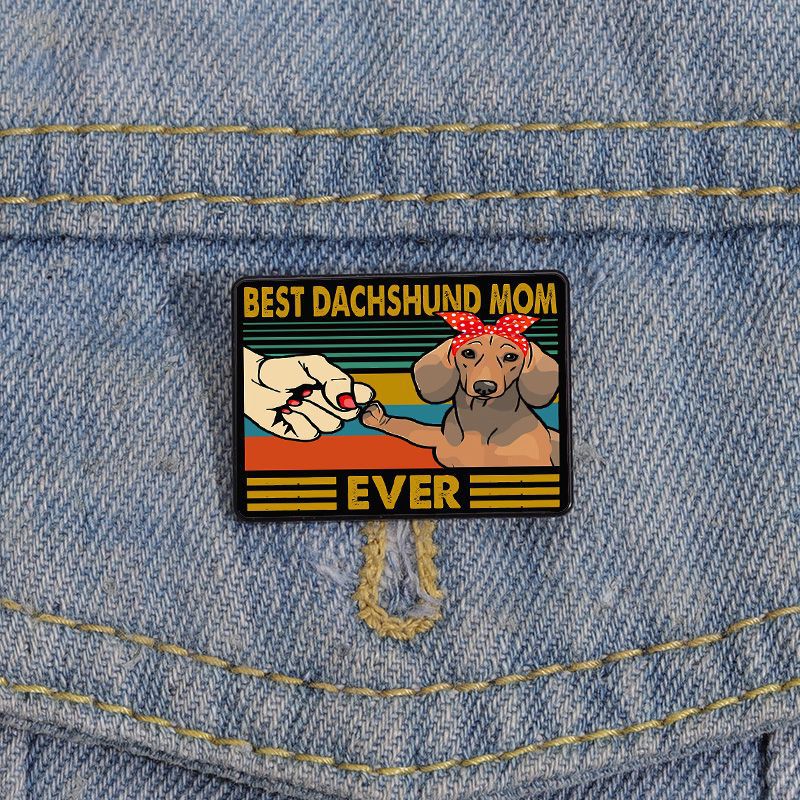 Unisex Gender Cute Pin Animal Cartoon Mixed Materials Printing Unisex Brooches