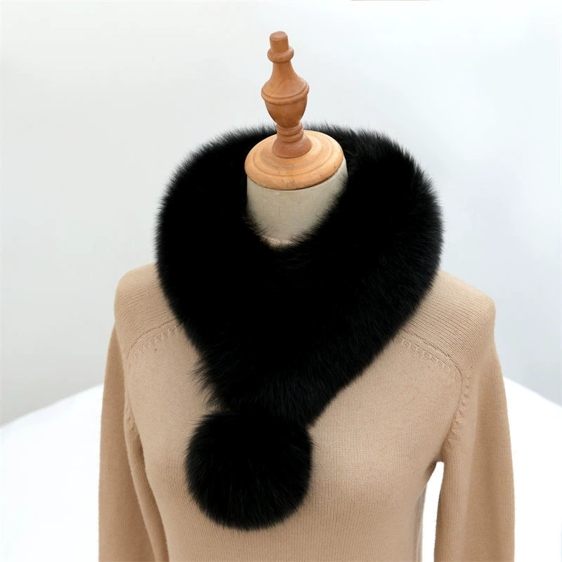 Bufanda Térmica de Piel Sintética de Zorro Peluche Térmico para Invierno