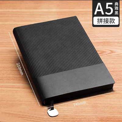 goods in stock Mosaic notebook a5 Soft leather Meeting Notepad Minute book high-grade business affairs Imprint logo Gift Set
