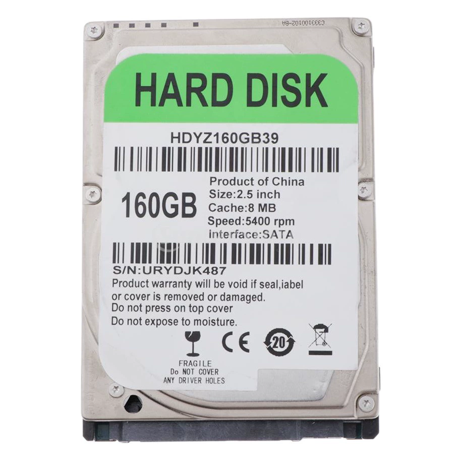 Оптовая продажа жесткого диска Черни жесткого диска 160 г 250 г 320 г 500 г 1ТБ ноутбука