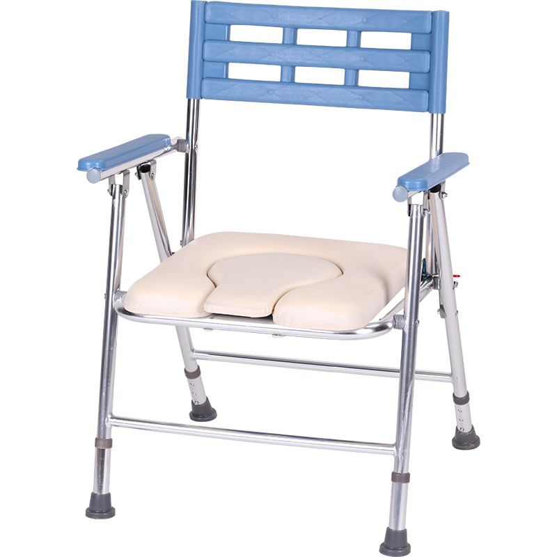 Silla de Baño Multifuncional de Aleación de Aluminio Lista para Usar, Fabricada por un Fabricante de Sillas de Baño para Personas Mayores, con Asiento Antideslizante