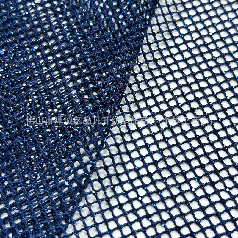 Fabricante nuevo sitio de vidrio de Austria taladro de malla elástica densa para brindis vestido de noche image 5