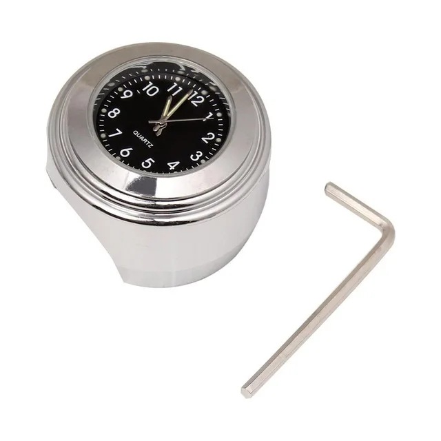 Motorcycle Dustproof Quartz Clock Aluminum Alloy Handlebar Motorcycle Luminous Timetable Universal Car Clock Handlebar Watch