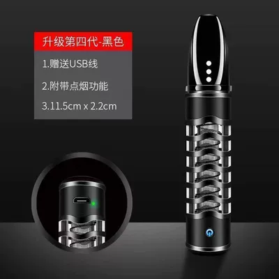 Car-mounted non-dropping soot artifact: Car ashtray - usb-black-dual-use-type-with-cigarette-lighter-cannot-store-dust