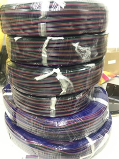 RGB��о�߲�늾���~22AWG�B�Ӿ�ƽ��4PIN�Դ��4ɫLED�����L��