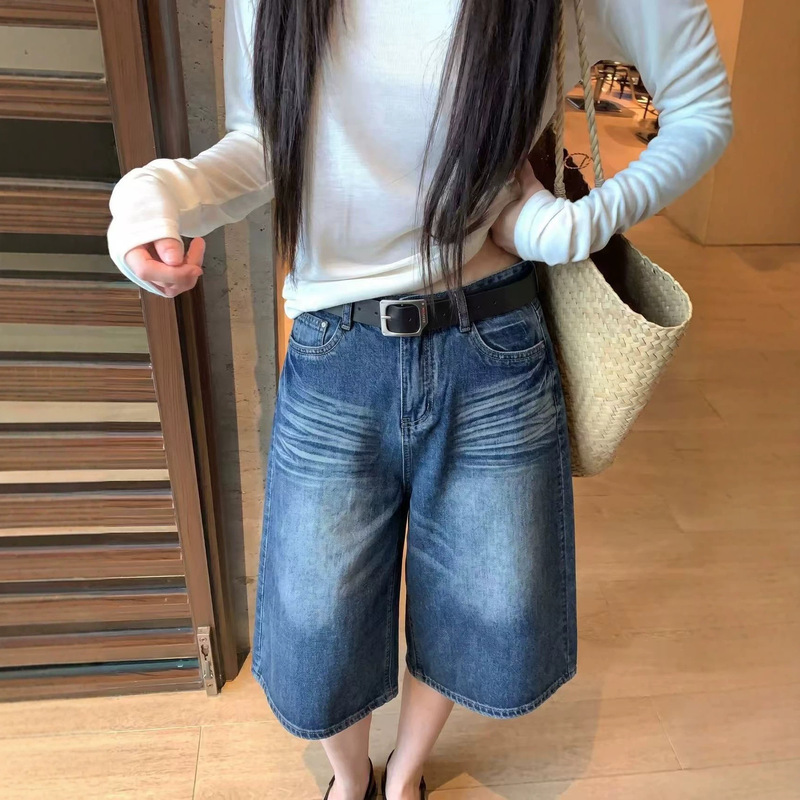 Kajia* High-Quality Soft Denim! 2026 New Korean Style Versatile High-Waisted Slimming Wide-Leg Cropped Jeans Kajia* High-Quality Soft Denim! 2026 New Korean Style Versatile High-Waisted Slimming Wide-Leg Cropped Jeans