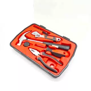 厂家直销高档17件家用工具组套手工具塑盒套装