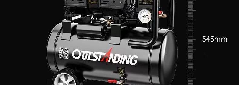 Silent air compressor, oil-free air compressor, high-pressure woodworking spray paint portable 220v air pump