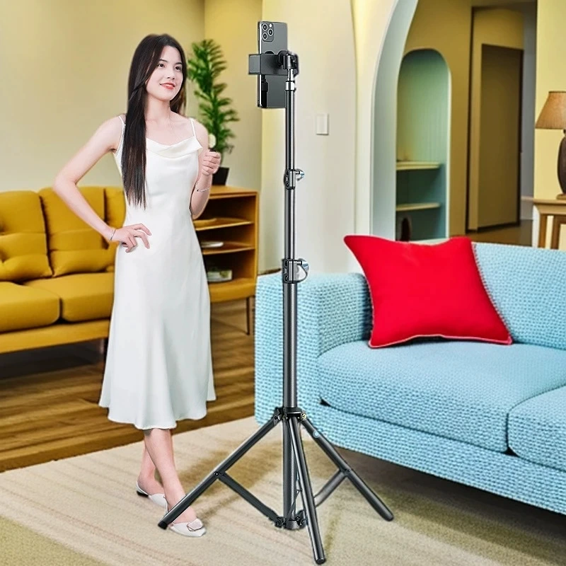 Мобильный телефон в прямом эфире фото подставка для наполнения лампы для наружной камеры Углеродистая сталь подставка для лампы 2,1 метра напольный штатив