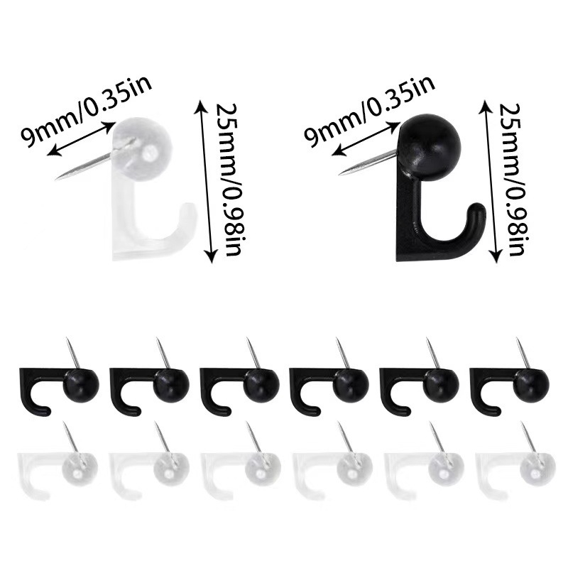 Suministro directo de fábrica de origen, gancho de color macarrón, chincheta de foto, chincheta de fijación de corcho de pared, chincheta de clavo