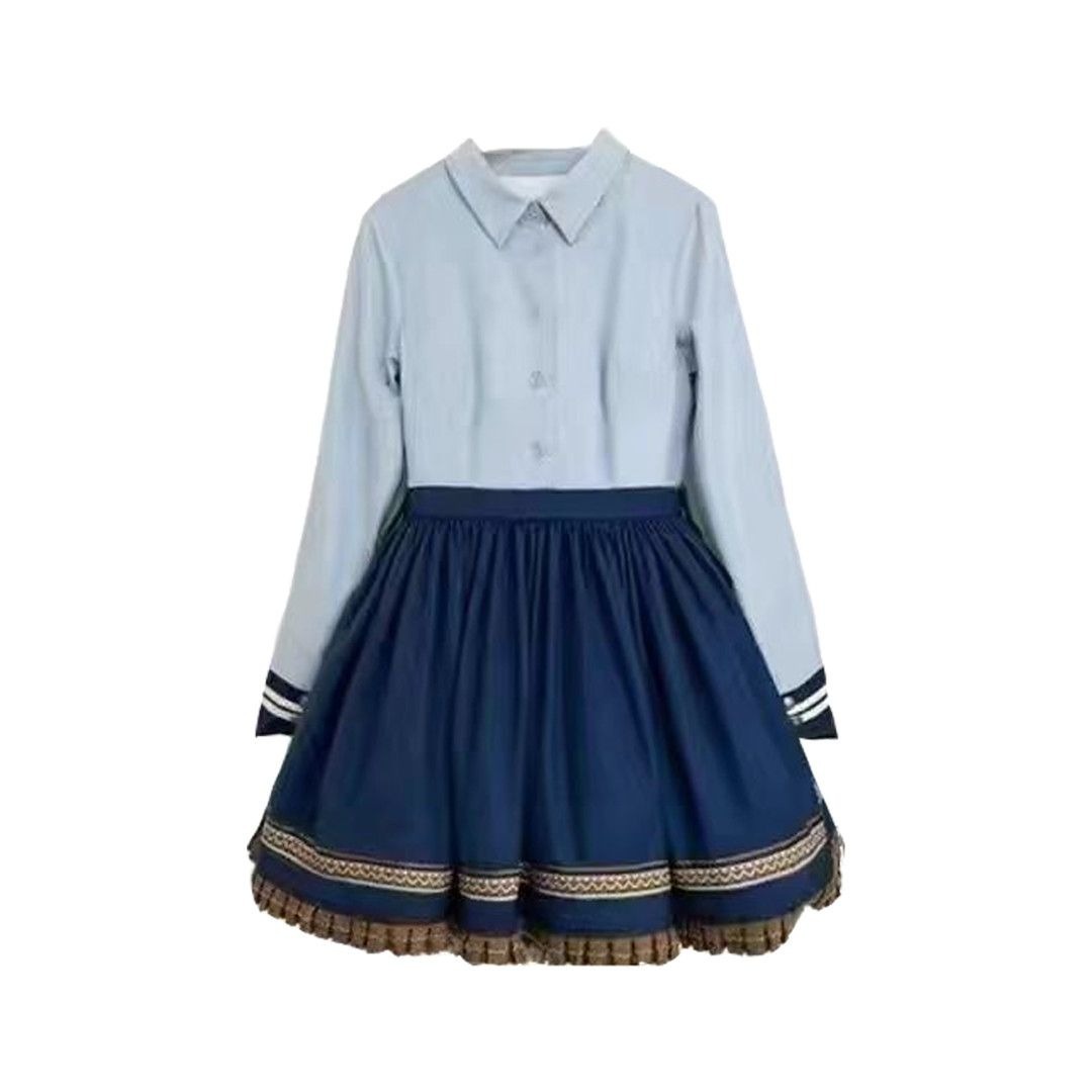 긴 소매 드레스