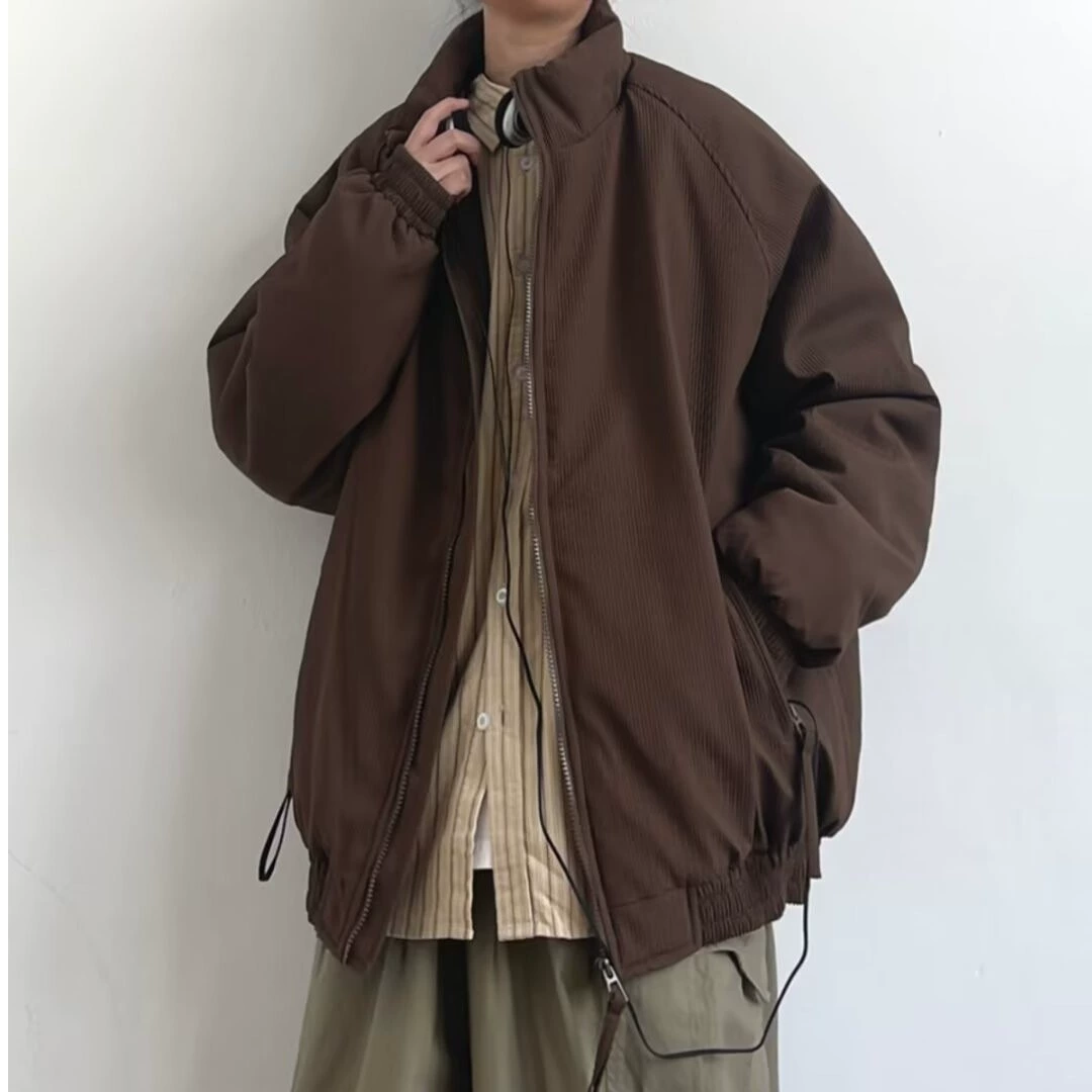 Japanese autumn retro men's jacket, oversize