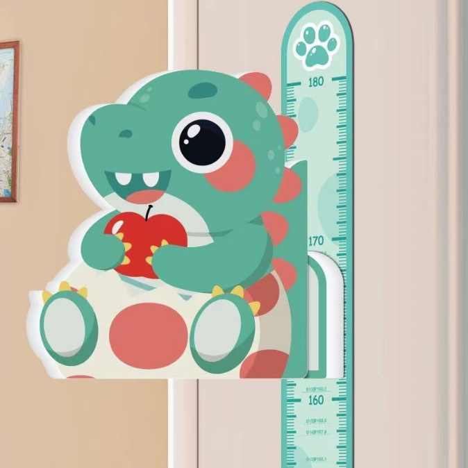 3D three-dimensional height ruler height stickers baby children's height measuring ruler magnetic cartoon wall stickers can be removed a whole