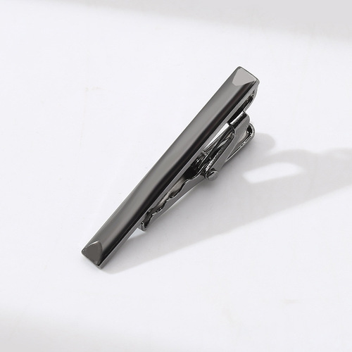 Gold men's 4cm short stylish tie clip, silver mirror narrow tie special personalized tie clip