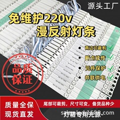 メンテナンスフリーの高電圧 220V 拡散反射ライトストリップソフトフィルム天井布ライトボックスライトストリップ 3030 広告看板ライトストリップ