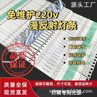 Maintenance-Free High-Voltage 220V Diffuse Reflection Light Strip Soft Film Ceiling Cloth Light Box Light Strip 3030 Advertising Sign Light Strip