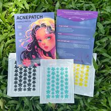 厂家批发一次性水胶体星星痘痘贴多颜色可爱五角星造型遮痘贴吸脓