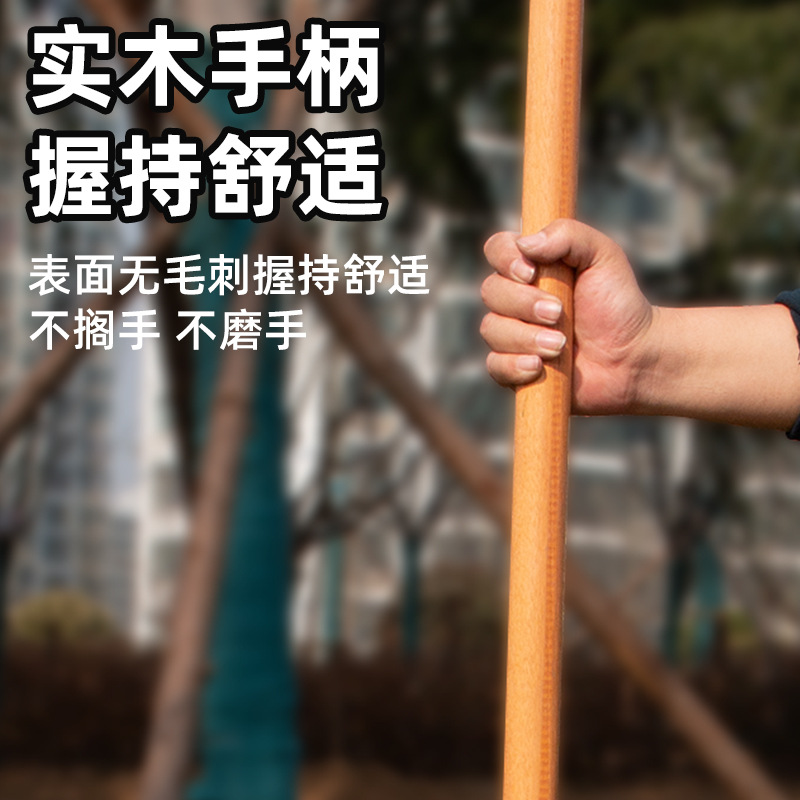 asa alargada asa de madera de acacia pala asa de madera de hierro agrícola asa de madera de acacia herramienta agrícola asa de rastrillo palo de madera palo de madera