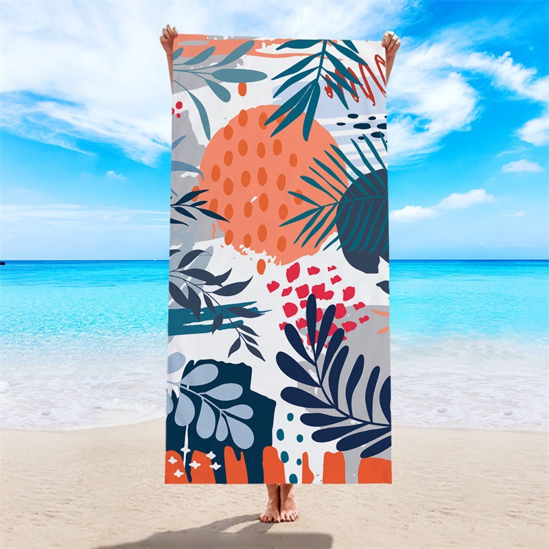 Comercio exterior Amazon toalla de playa de impresión digital europea y americana toalla de secado rápido toalla de felpa de microfibra toalla de baño de piscina