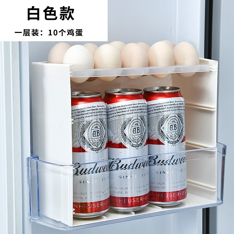多層特殊冷蔵庫サイドプラスチック食品グレードの卵収納ボックス引き出しタイプのキッチン収納|undefined