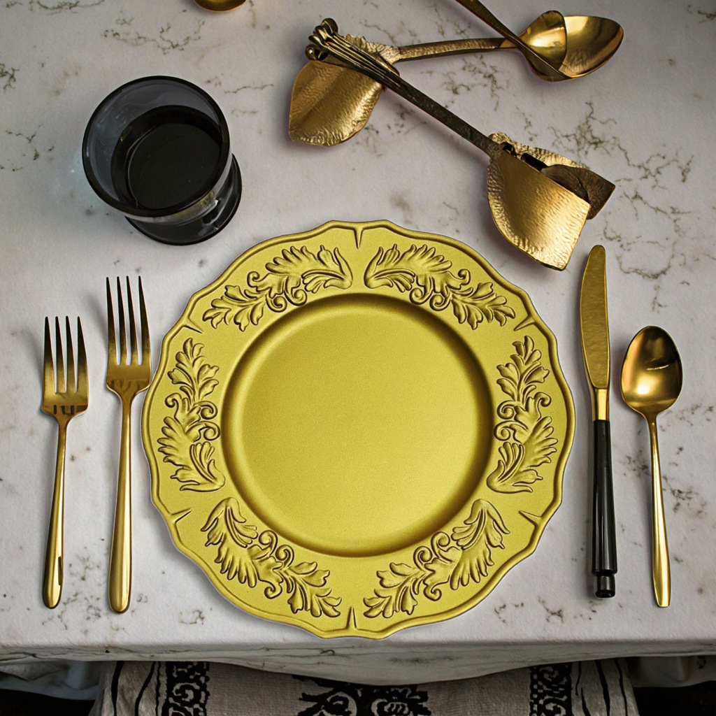 comercio exterior transfronterizo placa de carga festivales boda retro comida occidental soporte de plástico ligero lujo retro fábrica al por mayor