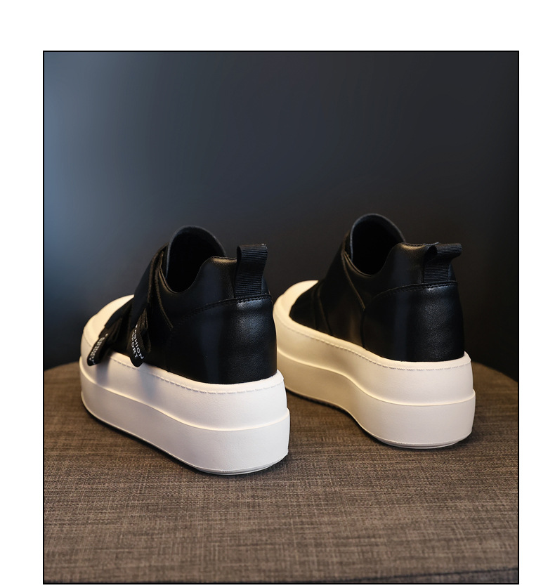 Giày sneaker nữ đế dày Velcro dáng nhỏ, phối màu be — Màu be chi tiết 23