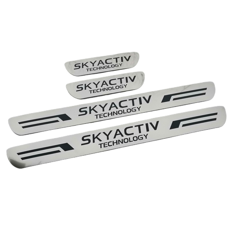 Suitable for Mazda 6/3/Cx-5/Cx-60/Cx-30 Welcome Pedal Modified Ultra-Thin Door Sill Strip Decorative Accessories