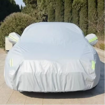 Car Cover in Stock, Cross-Border Model, Dupont Oxford Fleece-Lined, Sun-Proof, Waterproof, Heat-Insulating Cover, All-Season Universal Car Cover (Car clothing) - 3s-small-sedan-425170150cm-peva-gray