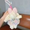 Розовое платье с бантом и розами, браслет