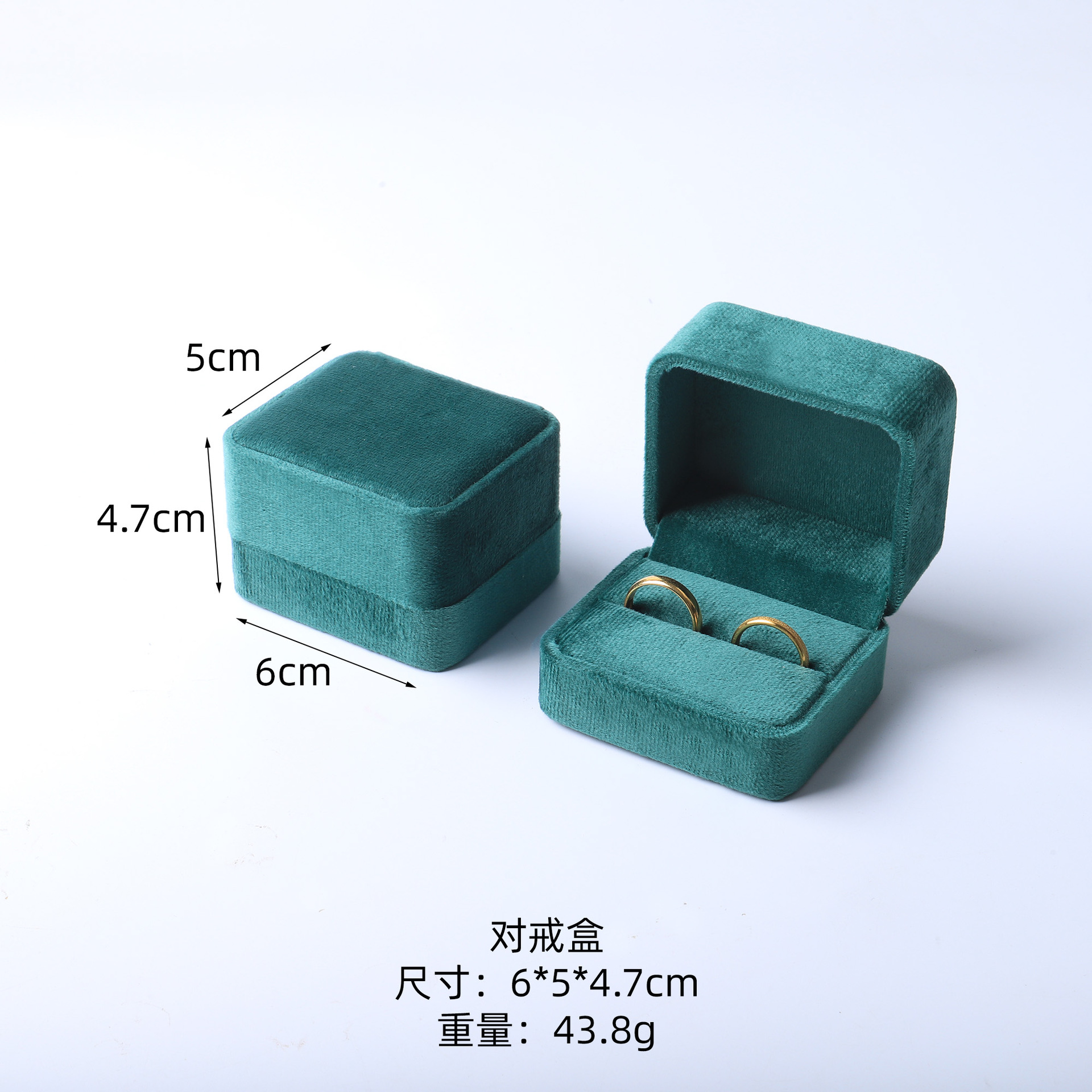 Caja de joyería de terciopelo de alta gama, caja de embalaje de terciopelo para anillos, pulseras, pendientes, cadenas largas, caja de regalo para joyería