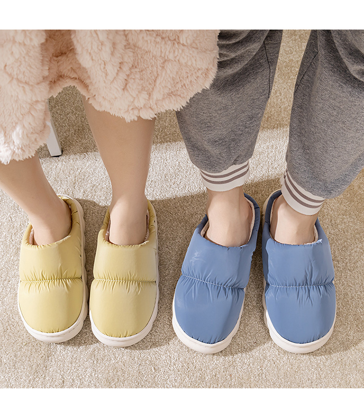 Neue Herbst- und Winter-Baumwoll-Hausschuhe für Liebhaber mit dicker Sohle und rutschfester, warmer Plüsch-Hausschuhe für Männer und Frauen_voghion.com