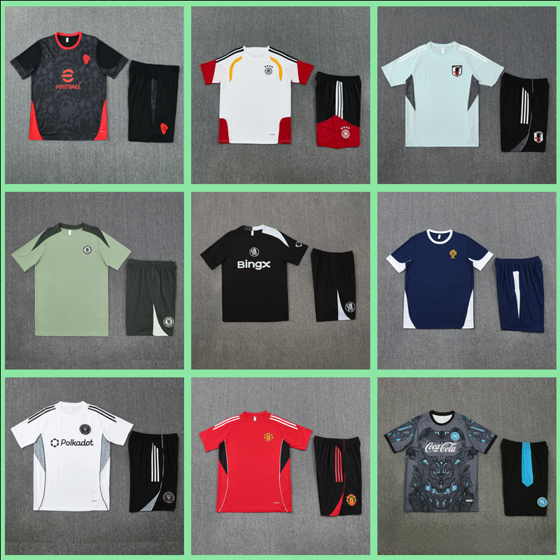 252627 Short-Sleeved Training Uniforms Italy Spain Argentina Arsenal Mexico Manchester United Germany Football Uniforms