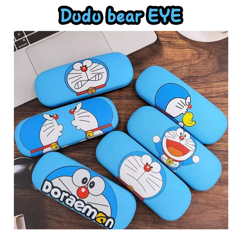 Cute Cartoon Spray-Painted Doraemon Glasses Case, Anti-Pressure and Durable Kidsren's Glasses and Sunglasses Storage Box with Printable Logo