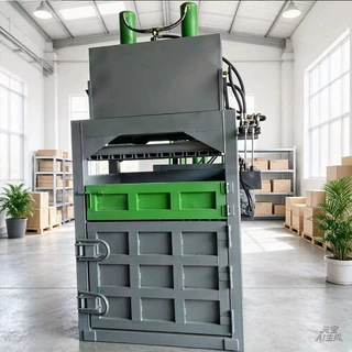 立式塑料瓶废纸箱打包机 油漆桶易拉罐压扁机 液压垃圾废料压缩机
