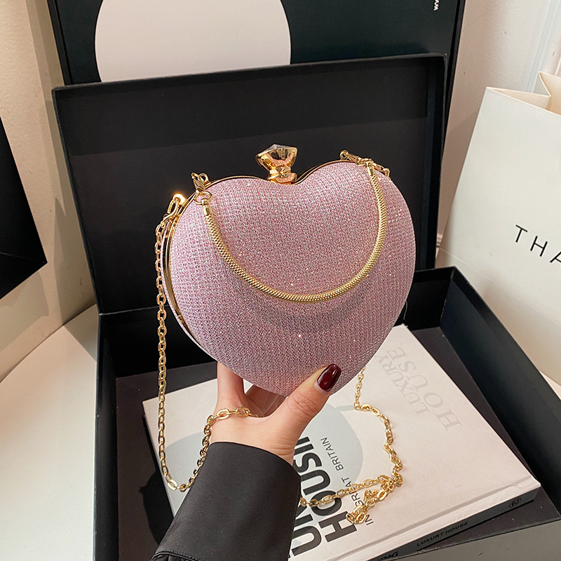 Borsa a tracolla a forma di cuore, elegante pochette da sera donna_voghion.com