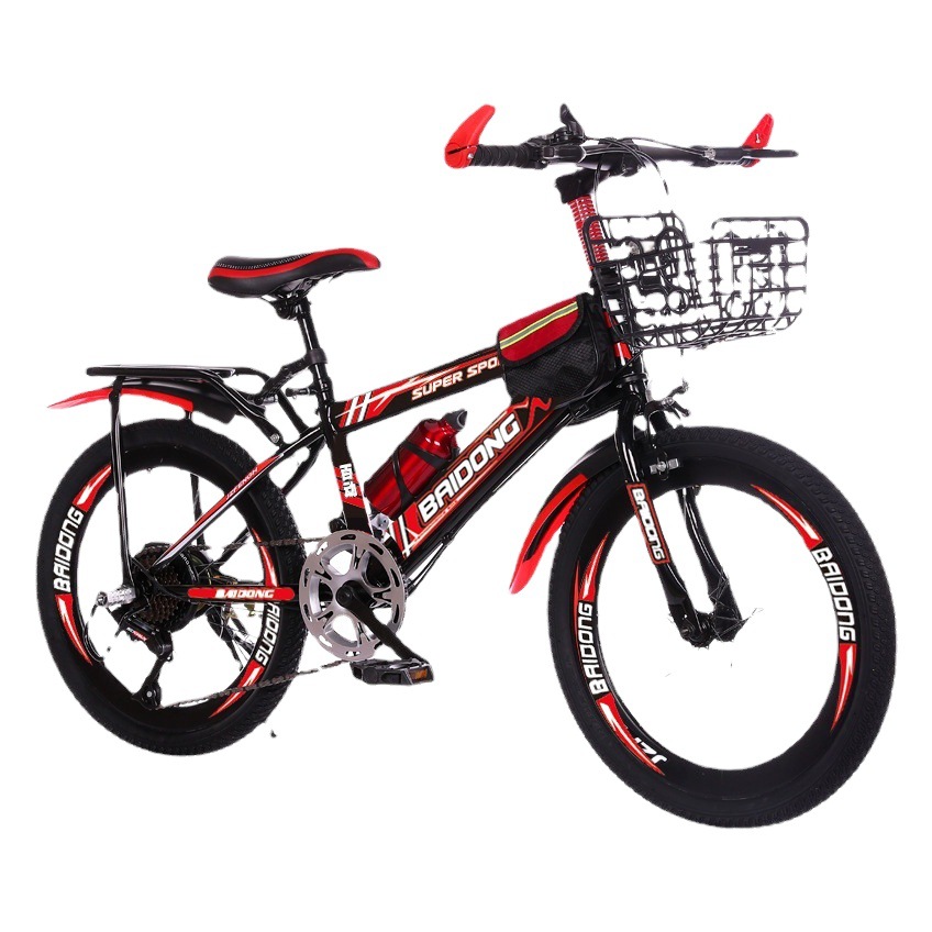 Bicicleta Baidong Bicicleta para estudiantes de 20 pulgadas Bicicleta para estudiantes de 22 pulgadas Bicicleta de montaña para niños Bicicleta de velocidad variable para estudiantes de escuela primaria Bicicleta para niños