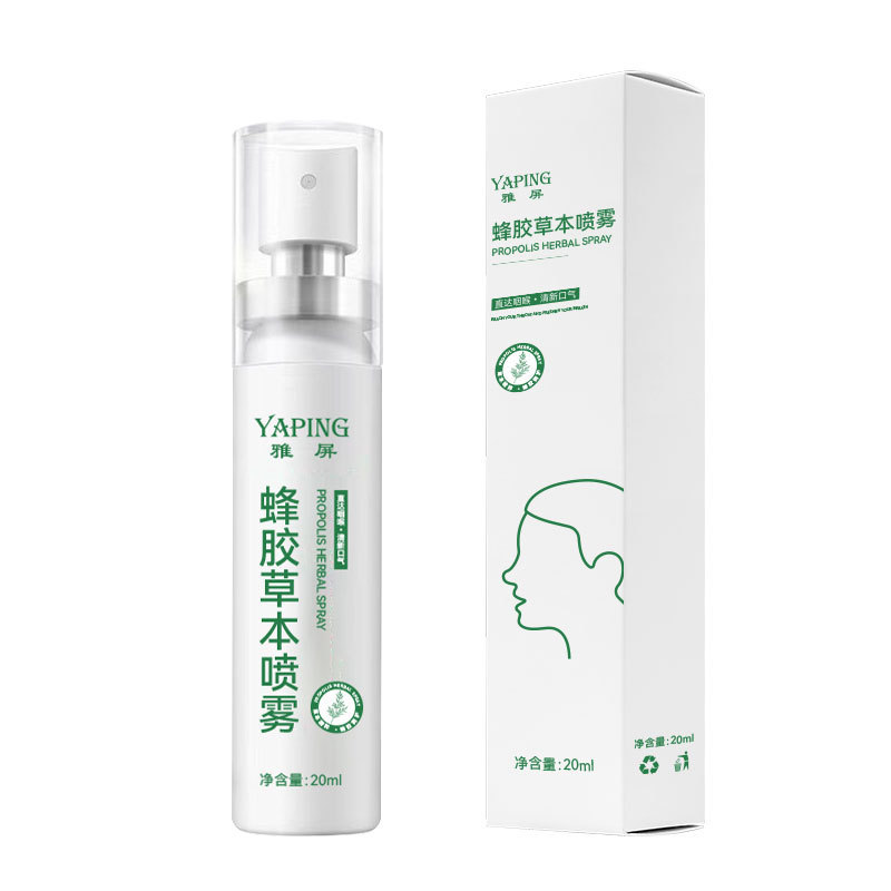 Spray Bucal Herbal de Propóleo Calmante e Hidratante para Garganta y Boca